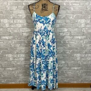 Charles Henry Floral MIDI Dress